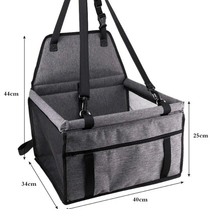 Dog Car Seat Cover Foldable Hammock Pet Harness Cat Bag Basket Stable and Foldable Travel Pet Dog and Cat Safety Car Seat
